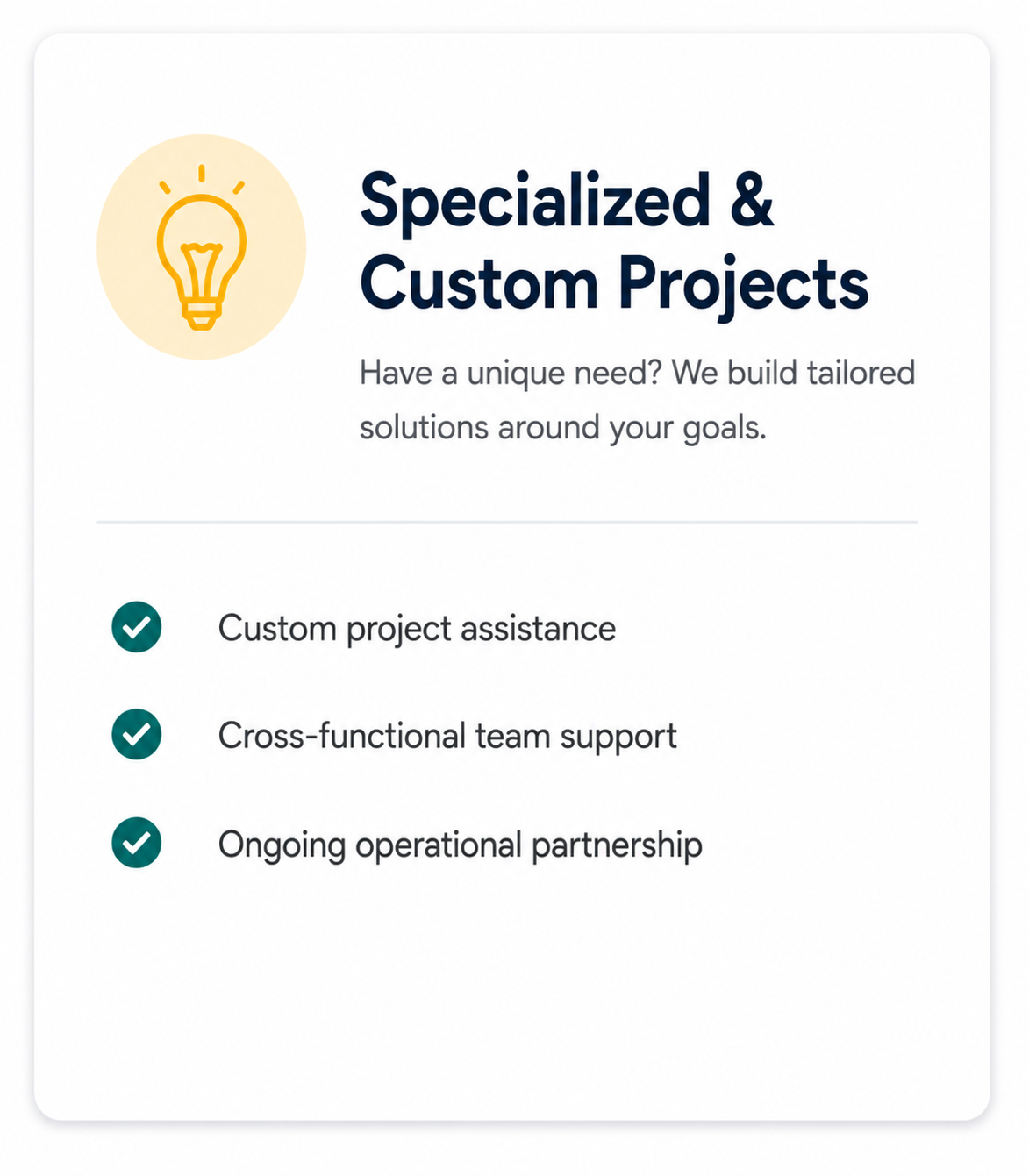 Specialized Services